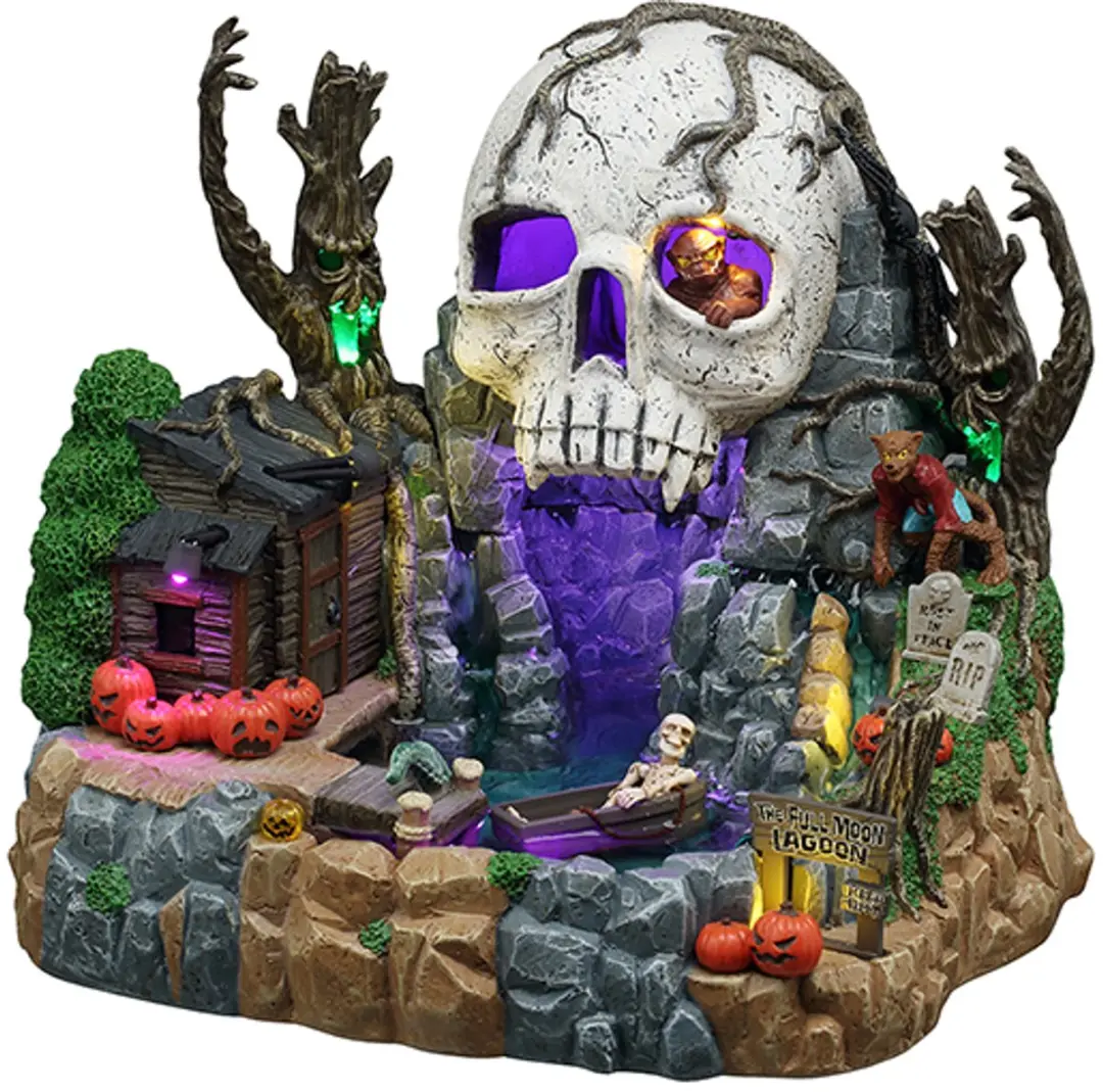 Lemax Spooky Town The Full Moon Lagoon