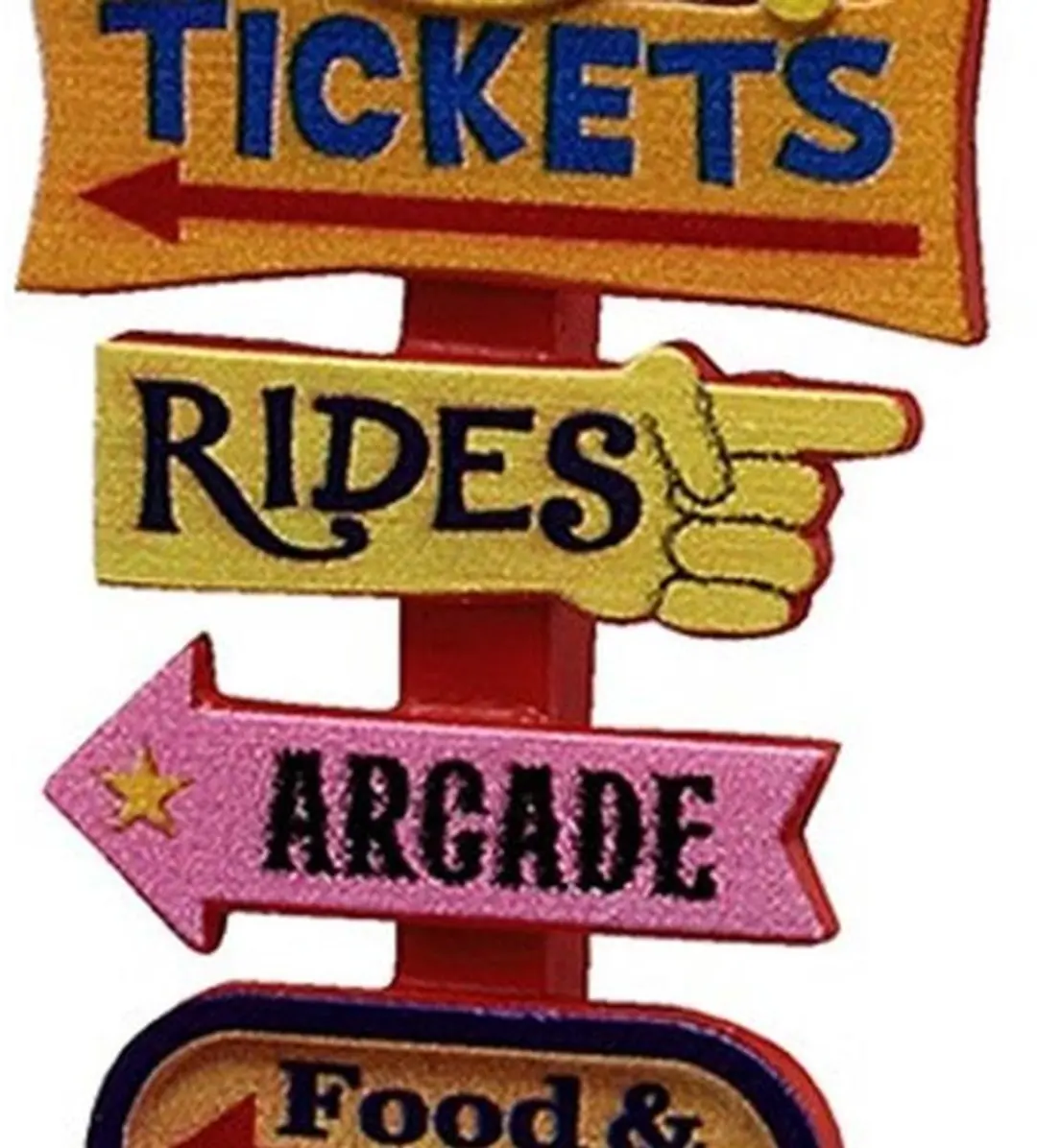 Lemax Carnival Welcome Sign - 1 Stuks - Meerkleurig