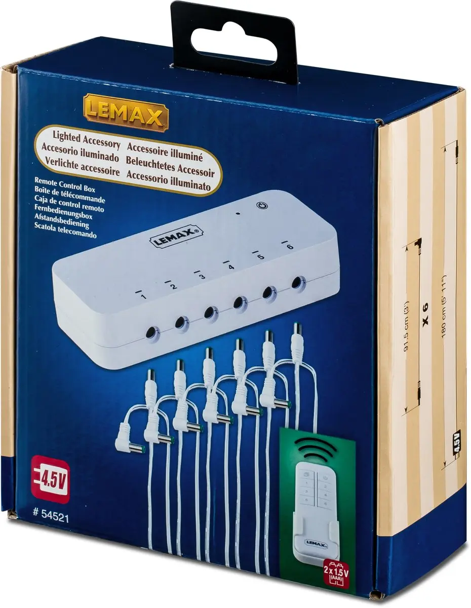 Lemax Afstandsbedienbare Voedingsbox - 4,5V - Mehrfarbig