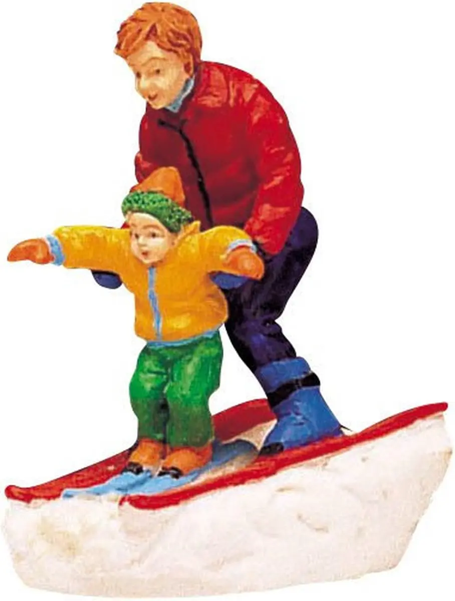 Lemax Father & Son Skiing Figuur - Neutraal - afbeelding 2 van 2