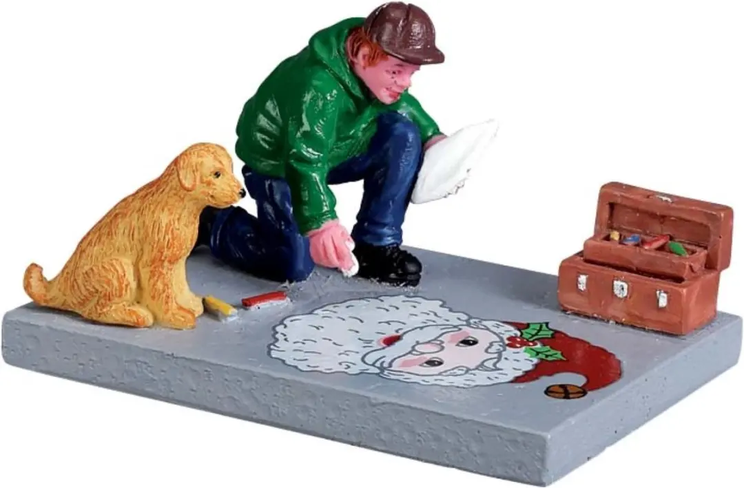 Lemax Sidewalk Chalk Artist Kersthuisjes & Kerstdorpen