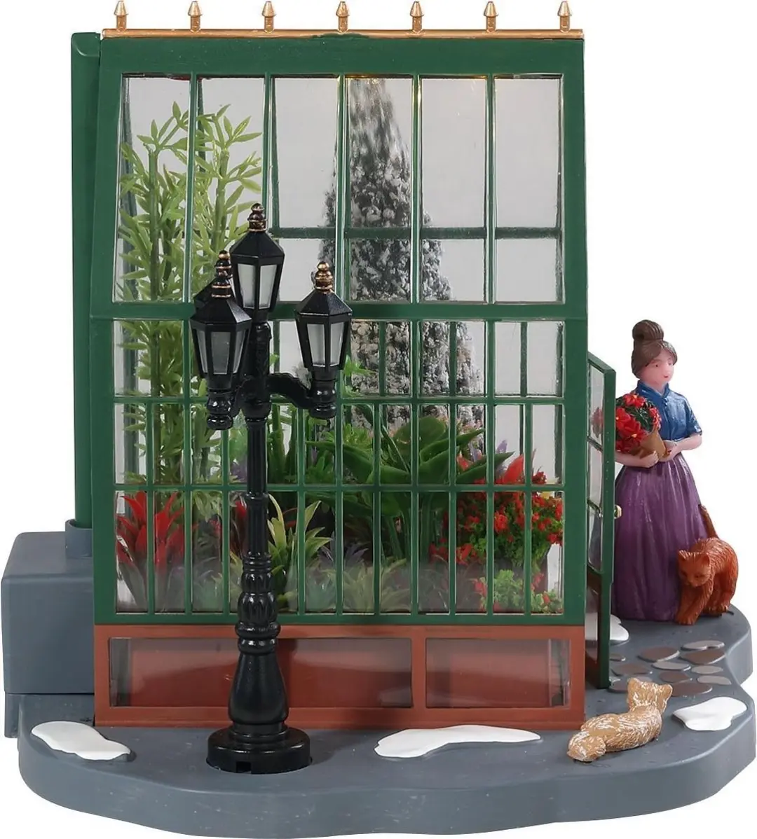 Lemax Victorian Greenhouse - Verlicht Gebouw Groen