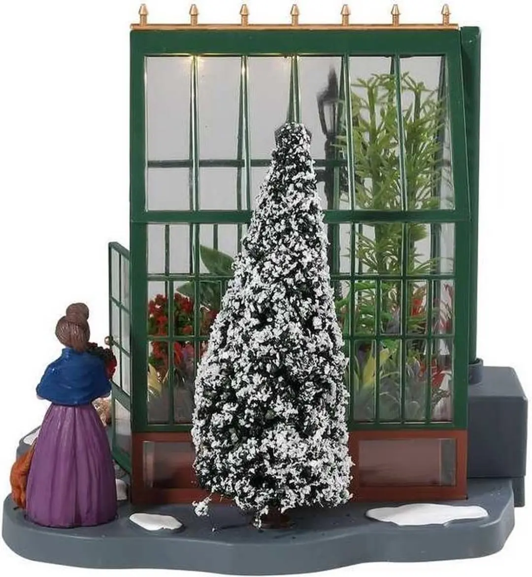 Lemax Victorian Greenhouse - Verlicht Gebouw Groen