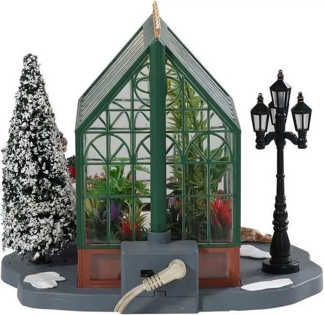 Lemax Victorian Greenhouse - Verlicht Gebouw Groen