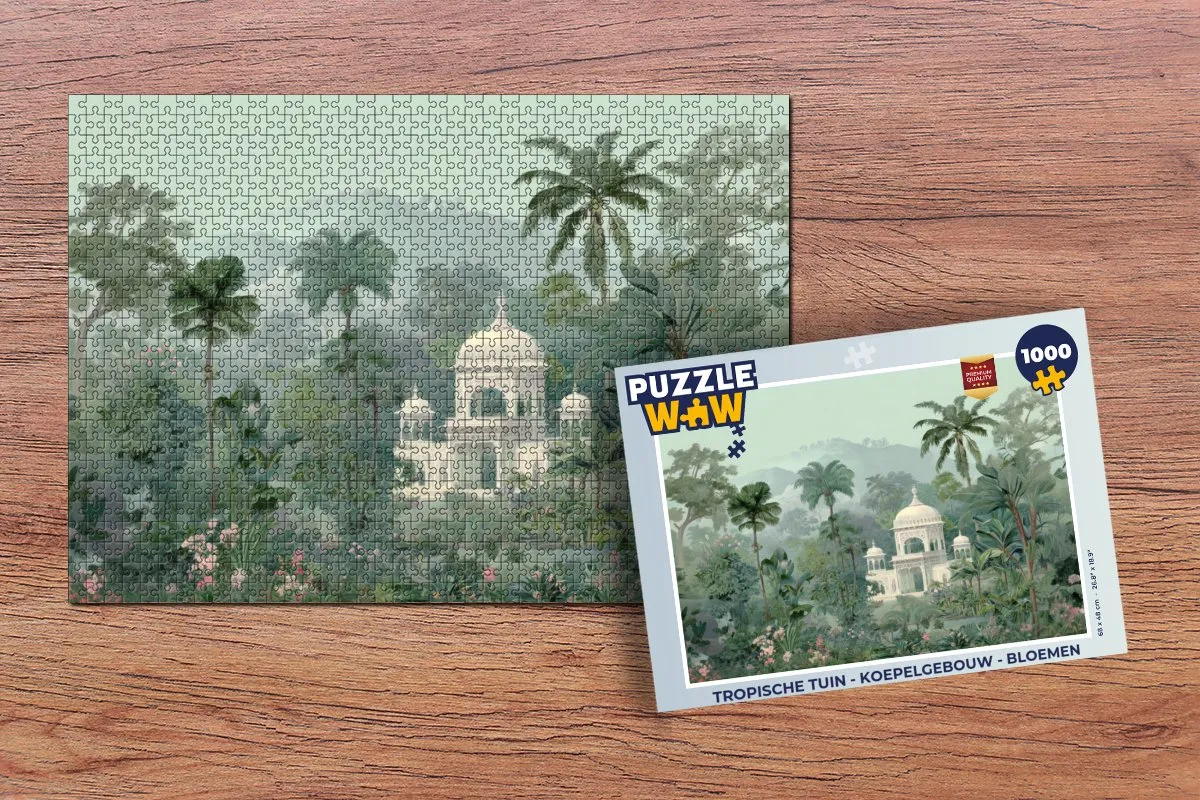 PuzzleWow Tropische Tuin Legpuzzel 1000 Stuks - MPN 8721406835769