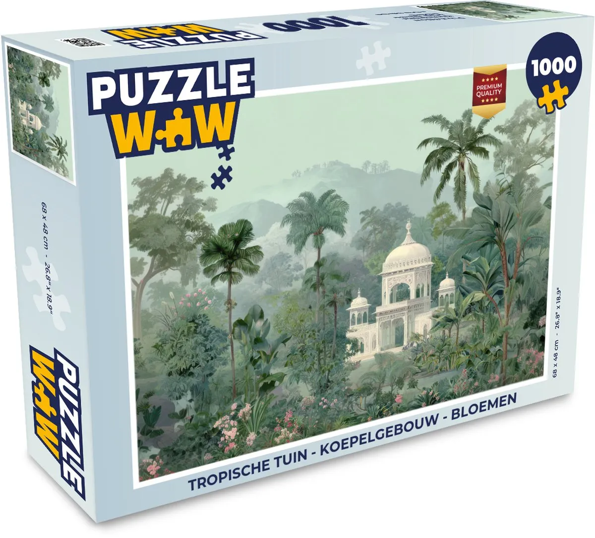 PuzzleWow Tropische Tuin Legpuzzel 1000 Stuks
