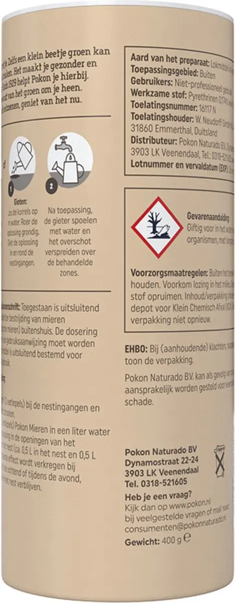 Pokon Tegen Mieren Korrels 400g - afbeelding 2 van 6