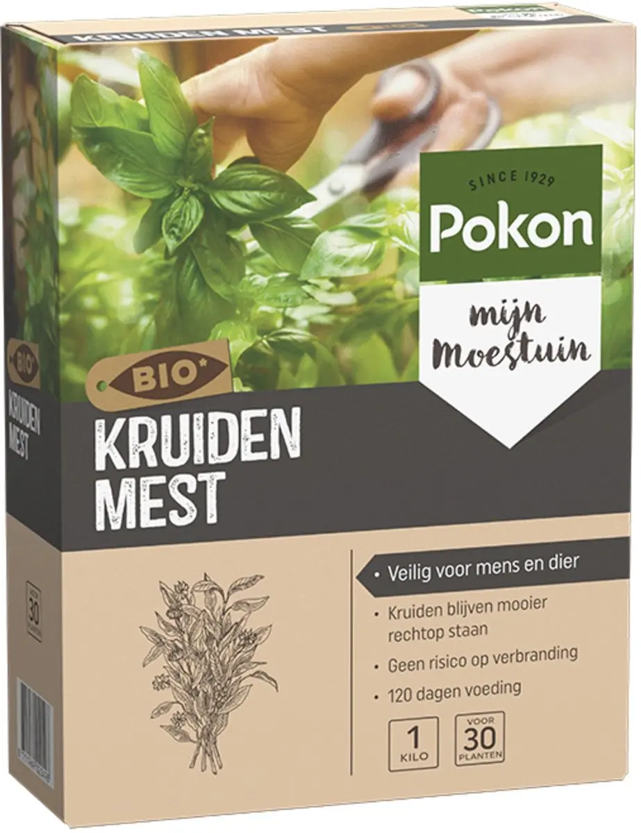 Pokon Bio Kruidenmest 1kg - Biologisch - afbeelding 4 van 5