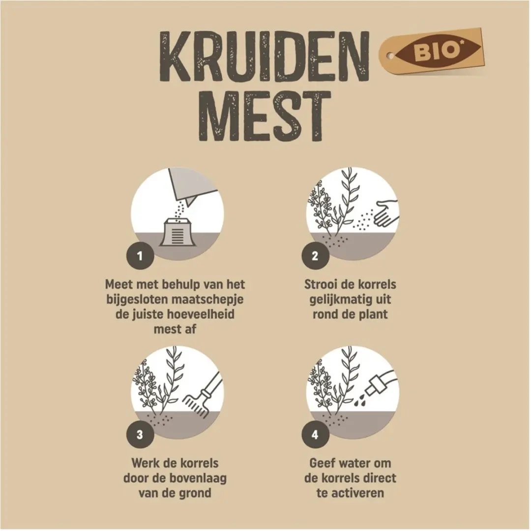 Pokon Bio Kruidenmest 1kg - Biologisch - afbeelding 2 van 5
