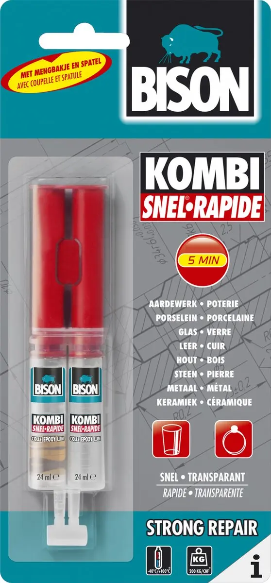 Bison Kombi Snel 2-Componentenlijm 25g