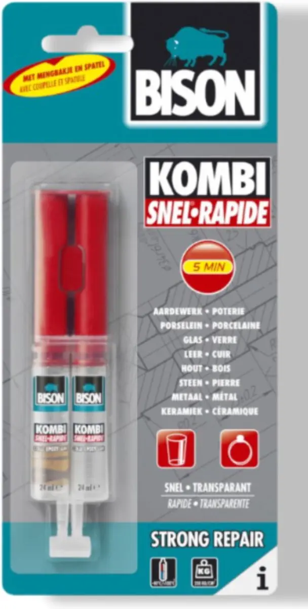 Bison Kombi Snel 2-Componentenlijm 25g - 24ml
