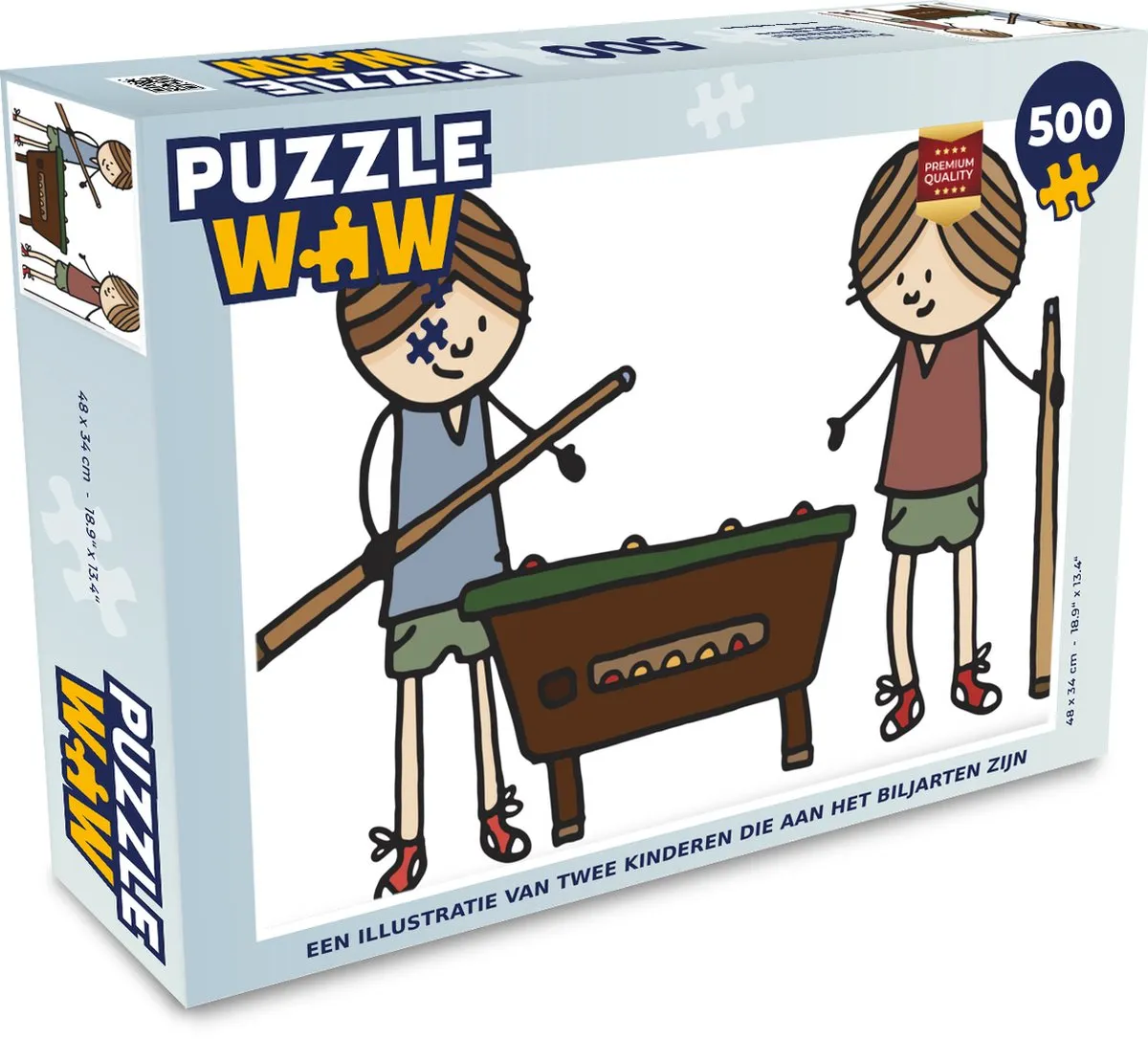 PuzzleWow Legpuzzel 500 Stuks - Multicolor