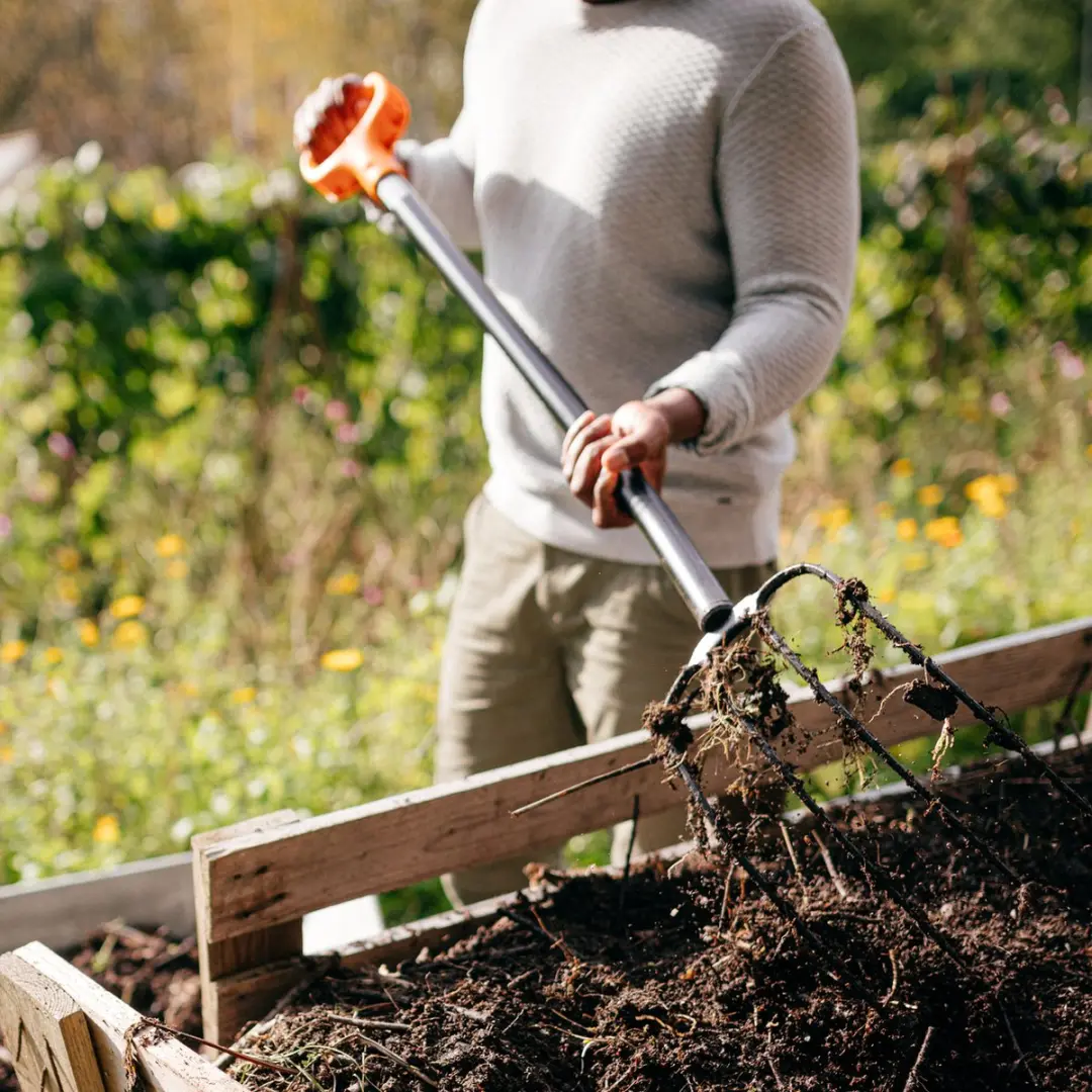 Fiskars Solid™ Mestvork - Compostvork - Tuinvork - 126 cm