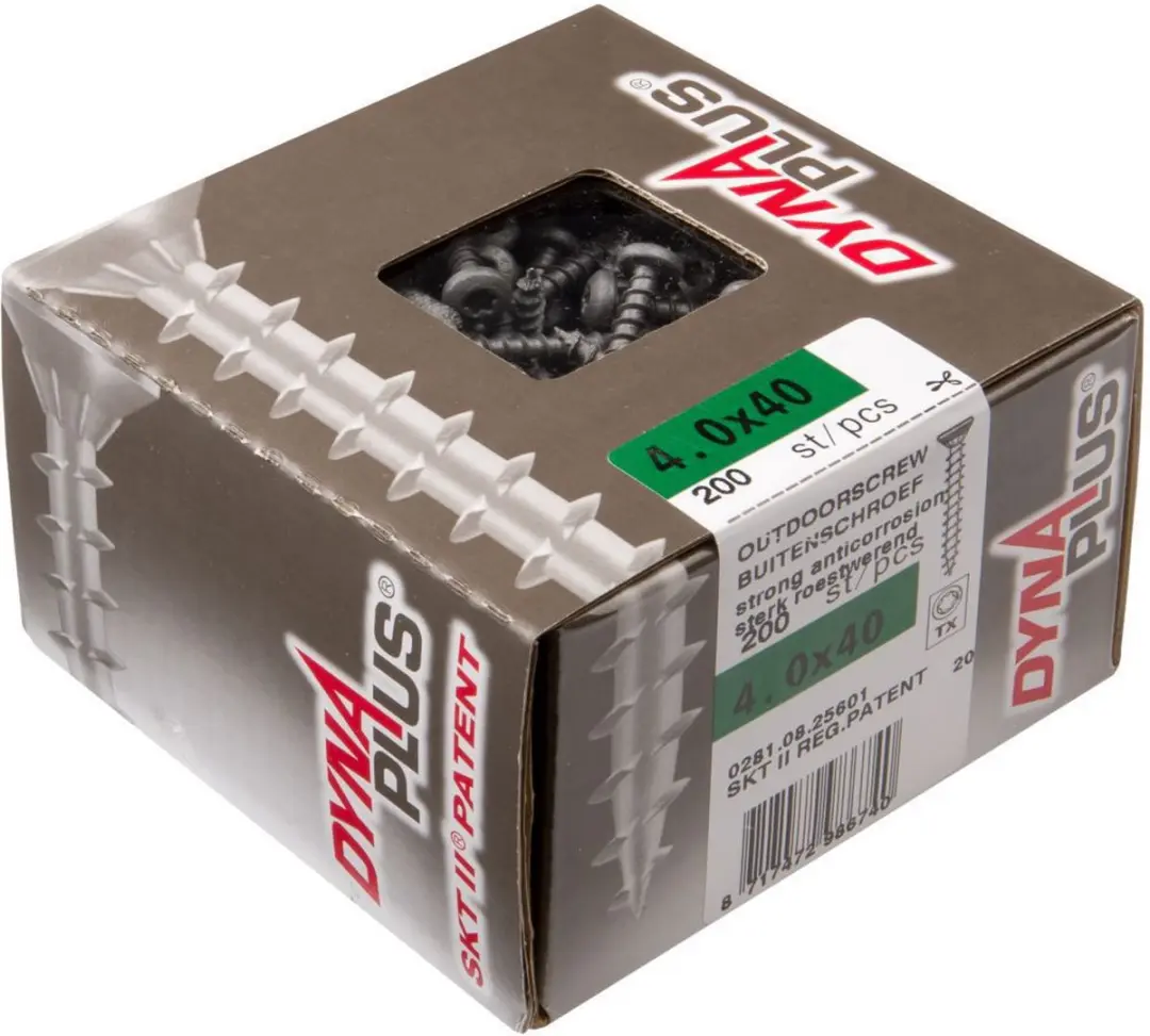 Dynaplus Xtreme Vlonderschroeven Torx 25 5x40mm - 200 Stuks - AR-Coating - Brons - afbeelding 3 van 6