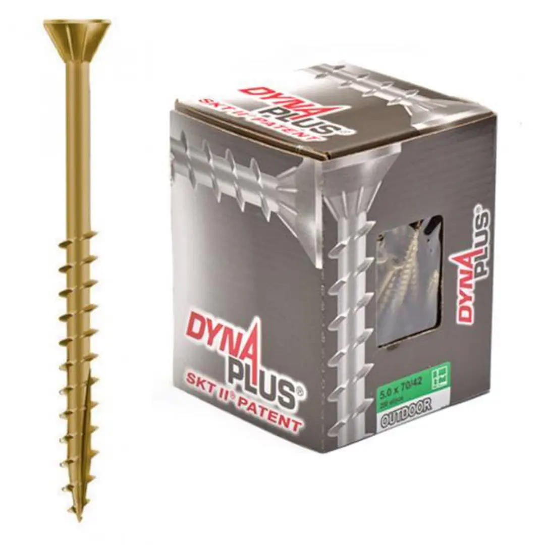 Dynaplus Xtreme Vlonderschroeven Torx 25 5x40mm - 200 Stuks - AR-Coating - Brons - afbeelding 5 van 6
