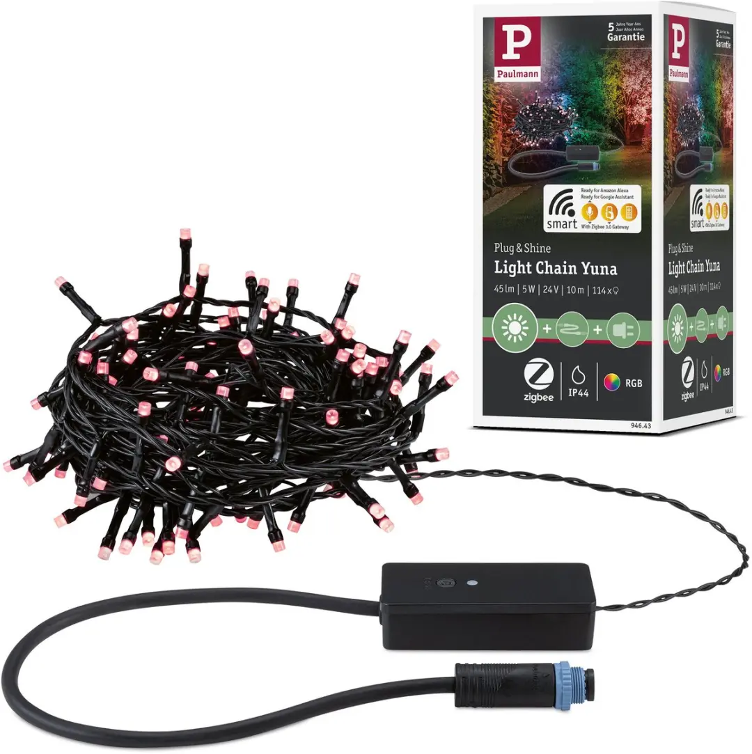 Paulmann Plug & Shine Yuna LED-lichtketting 10m RGB