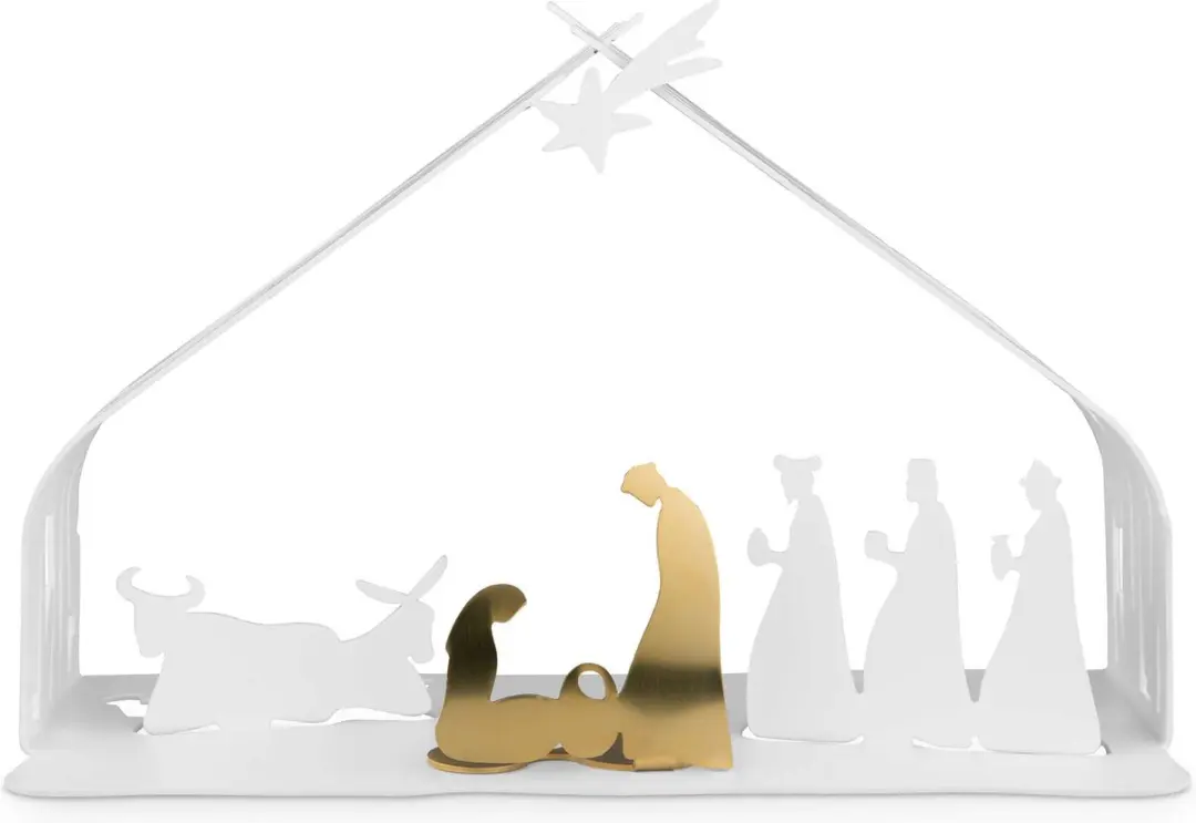 Alessi Bark Crib Kerststal Wit