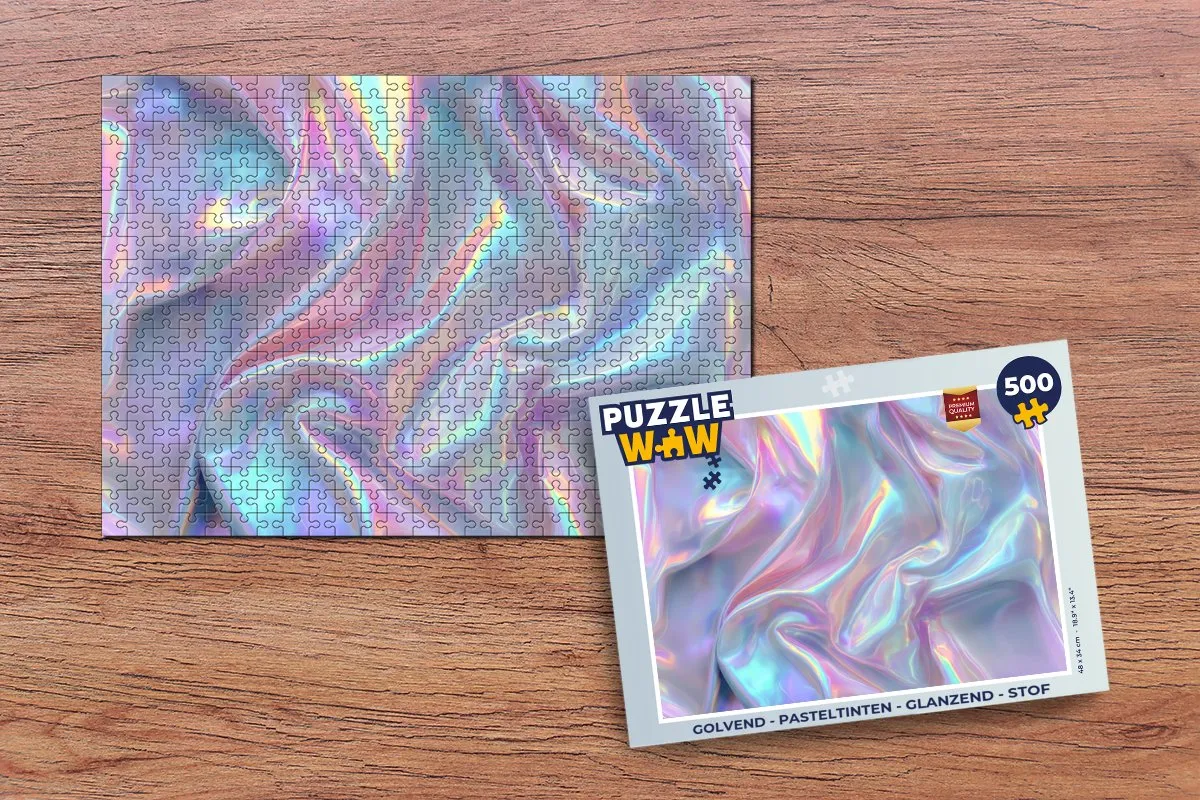 PuzzleWow Golvend Pasteltinten Legpuzzel 500 Stuks - Glanzend