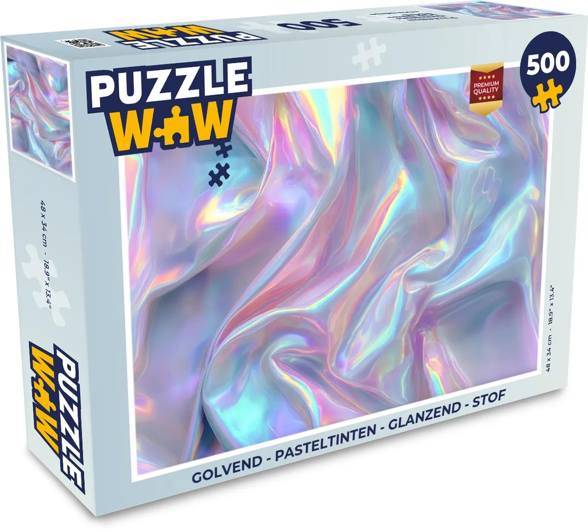 PuzzleWow Golvend Pasteltinten Legpuzzel 500 Stuks - Glanzend
