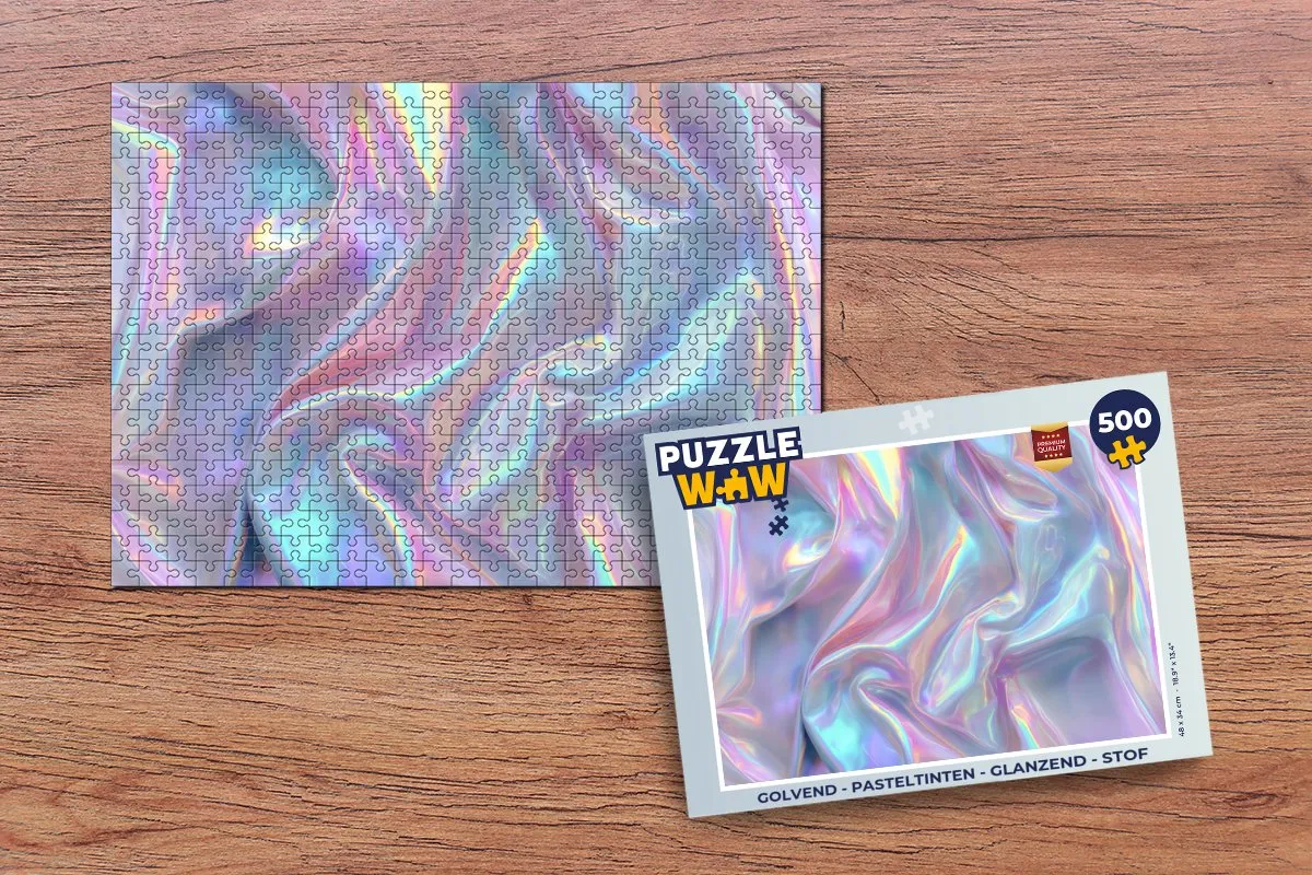 PuzzleWow Golvend Pasteltinten Legpuzzel 500 Stuks - Glanzend