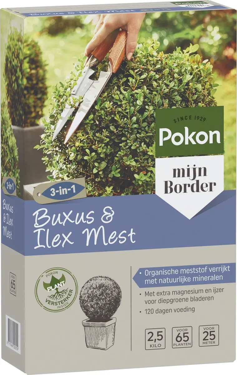 Pokon Buxus & Ilex Meststof 2,5kg - 3-in-1 - afbeelding 2 van 5