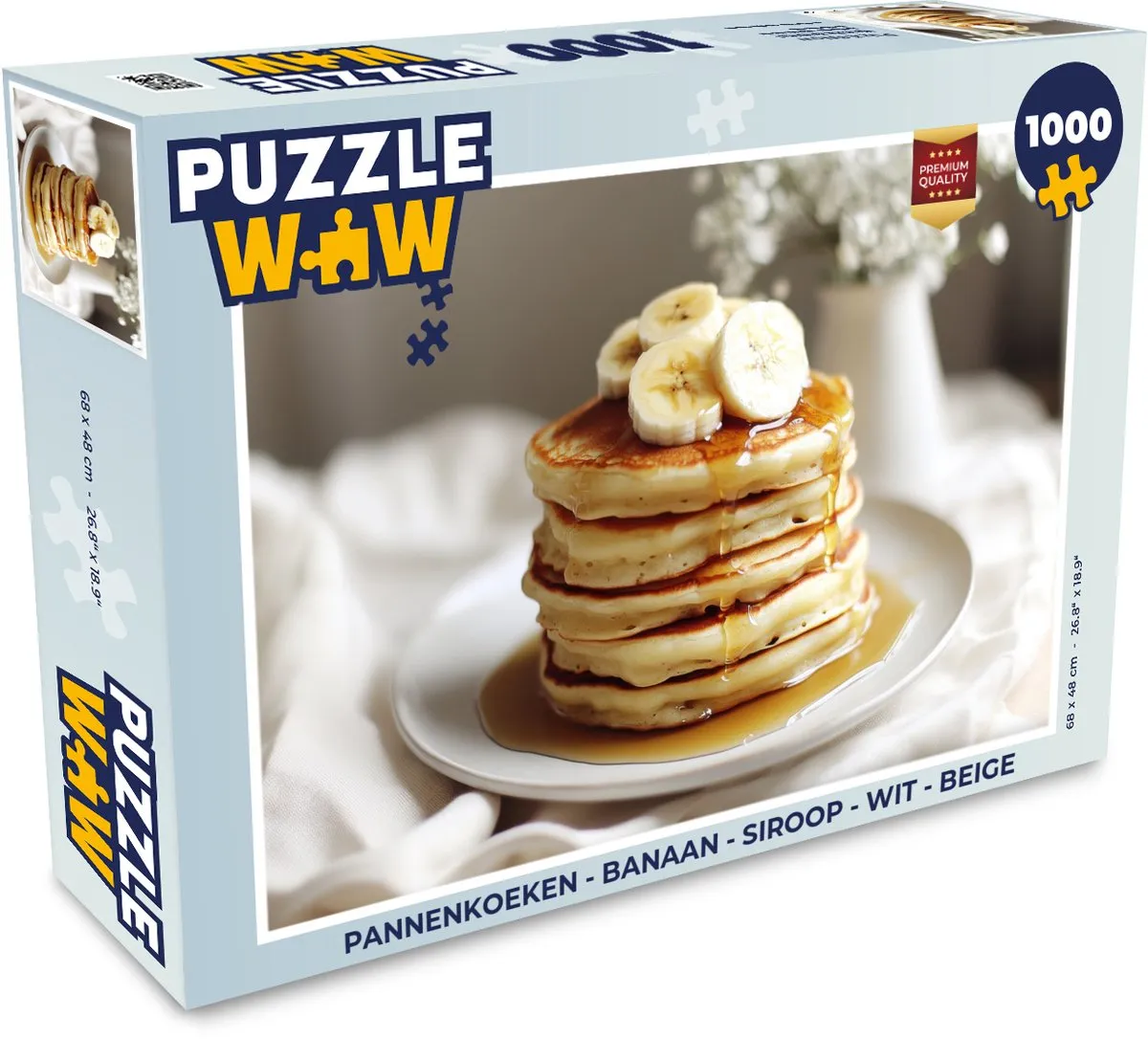 PuzzleWow Pannenkoeken Legpuzzel 1000 Stuks