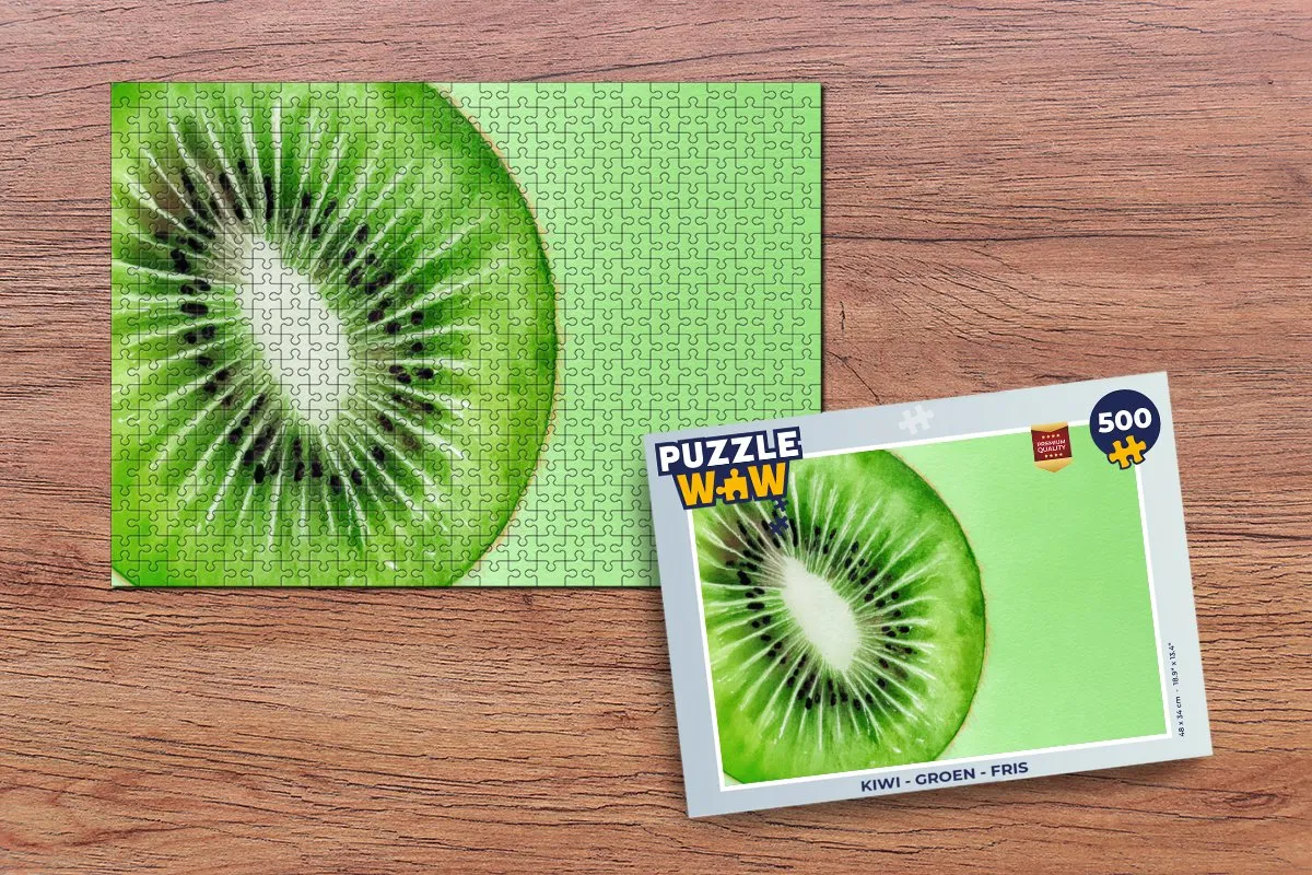 PuzzleWow Kiwi Legpuzzel 500 Stuks - Multicolor