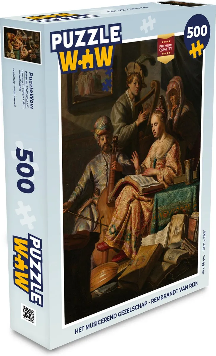 PuzzleWow Het Musicerend Gezelschap Legpuzzel 500 Stuks