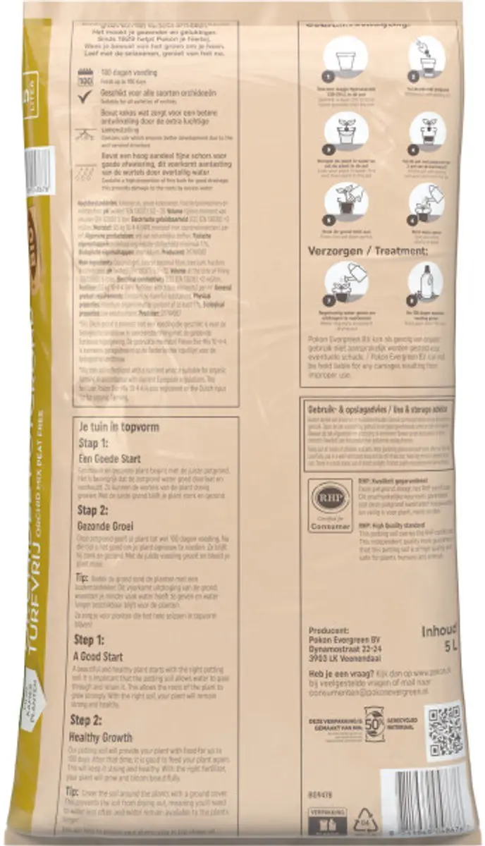 Pokon Bio Orchidee Potgrond 5L - afbeelding 5 van 6