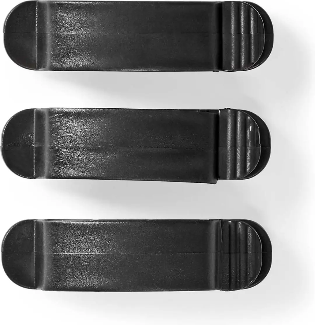 Nedis Kabelclip Vergrendeld 3 Stuks - 3 Sleuven - 7.5mm - Zwart - afbeelding 4 van 6
