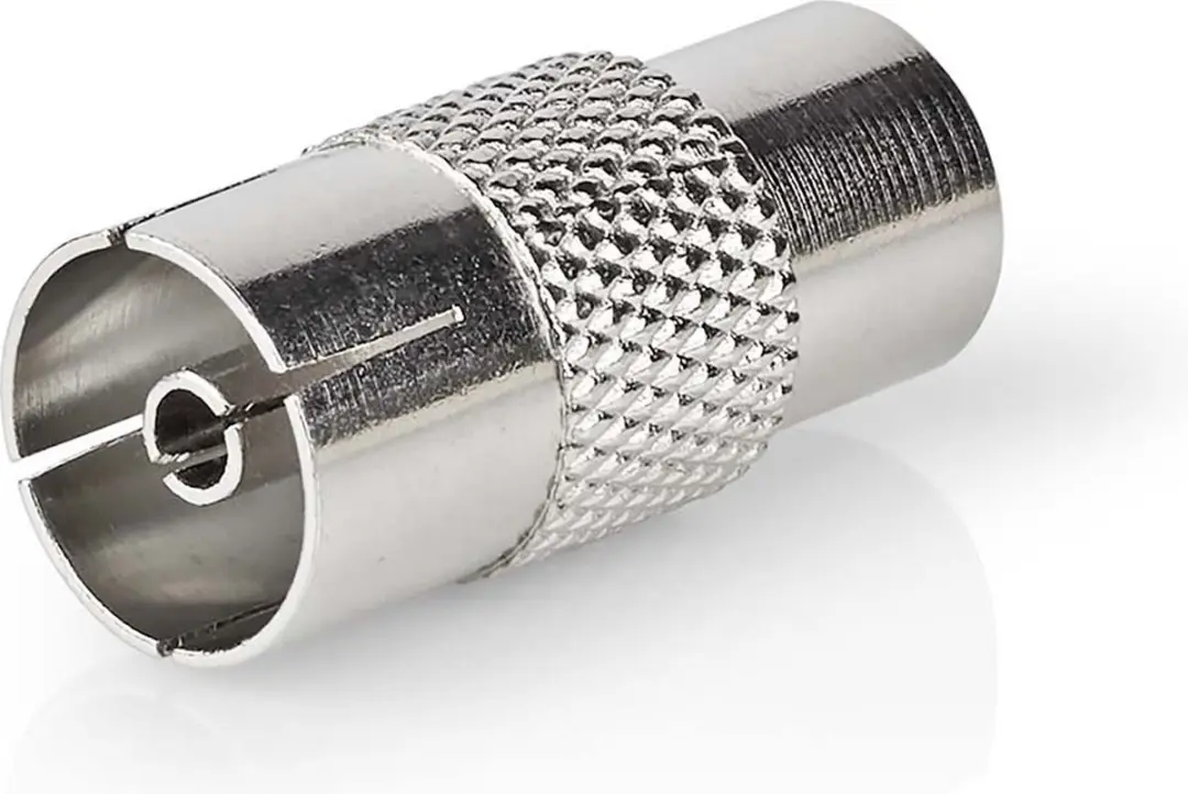 Nedis IEC Coax Adapter 75 Ohm - Zilver - afbeelding 3 van 6