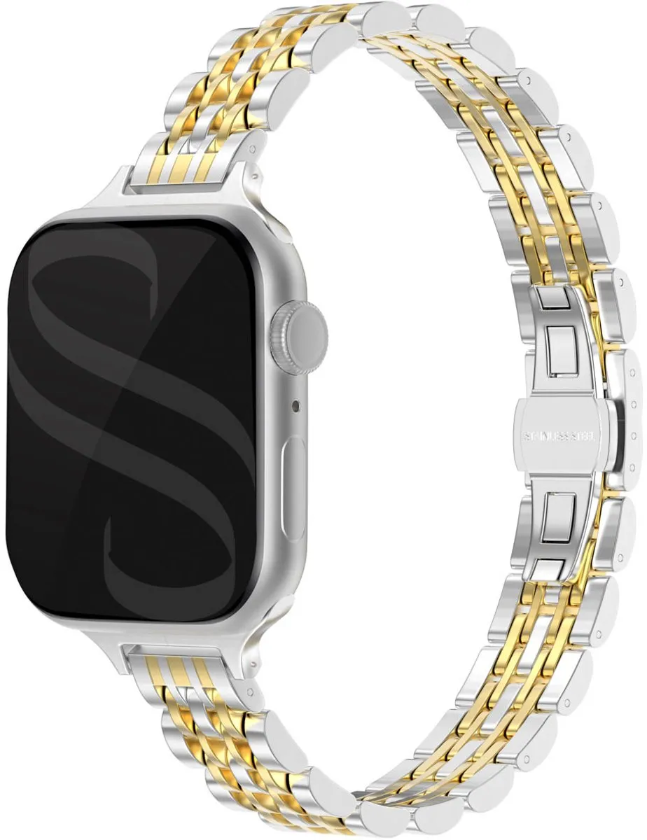 Selencia Slim Steel Schakelbandje Apple Watch 38-42mm