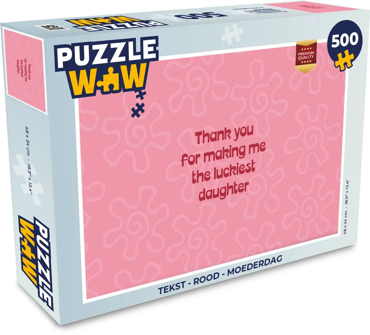 PuzzleWow Moederdag Puzzel 500 Stuks