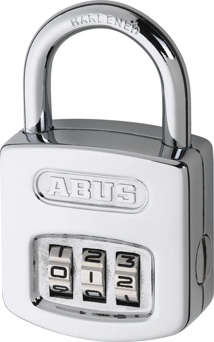 ABUS Cijferslot 160 40mm - 3 Schijven - Messing/Chroom