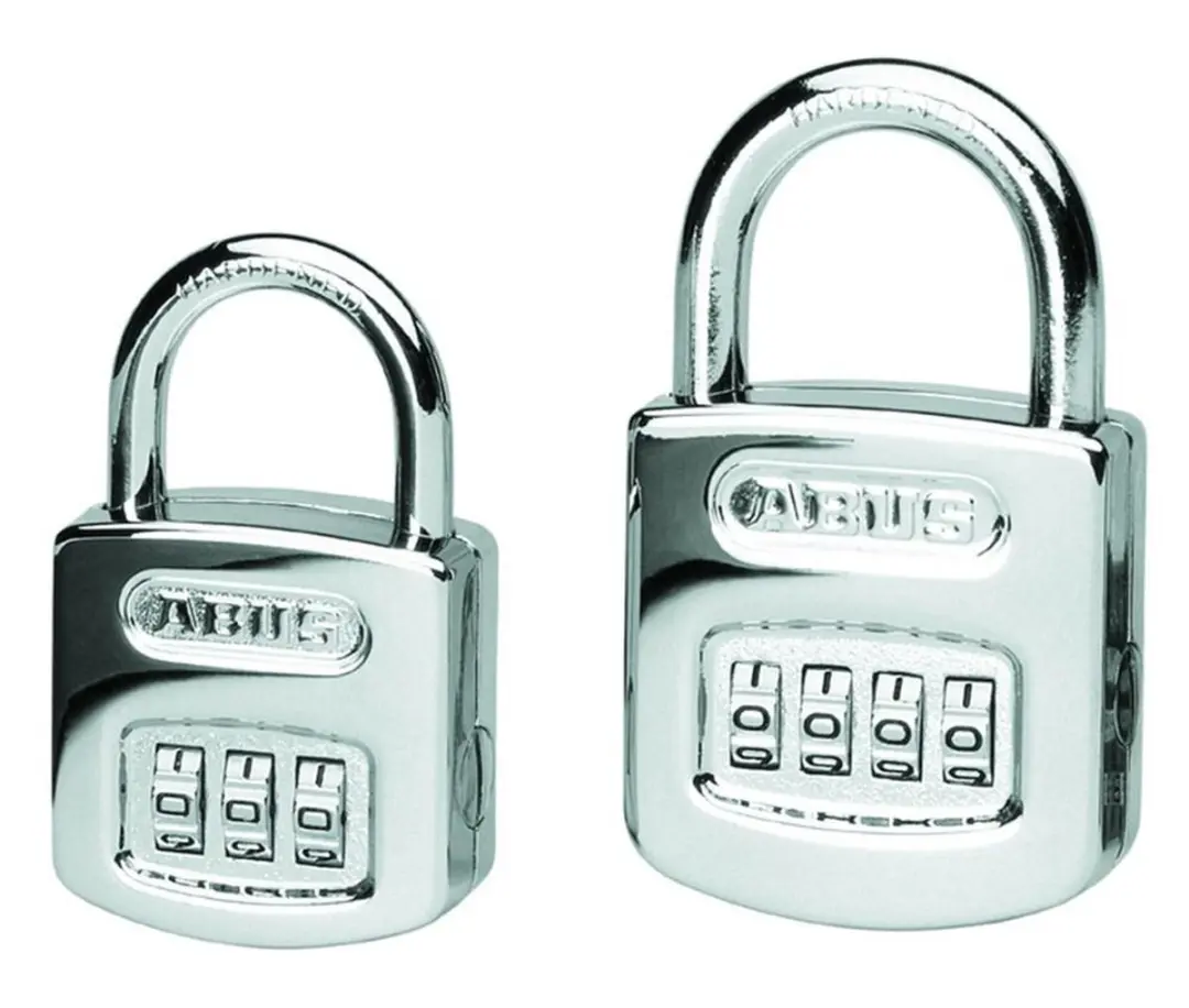 ABUS Cijferslot 160 40mm - 3 Schijven - Messing/Chroom