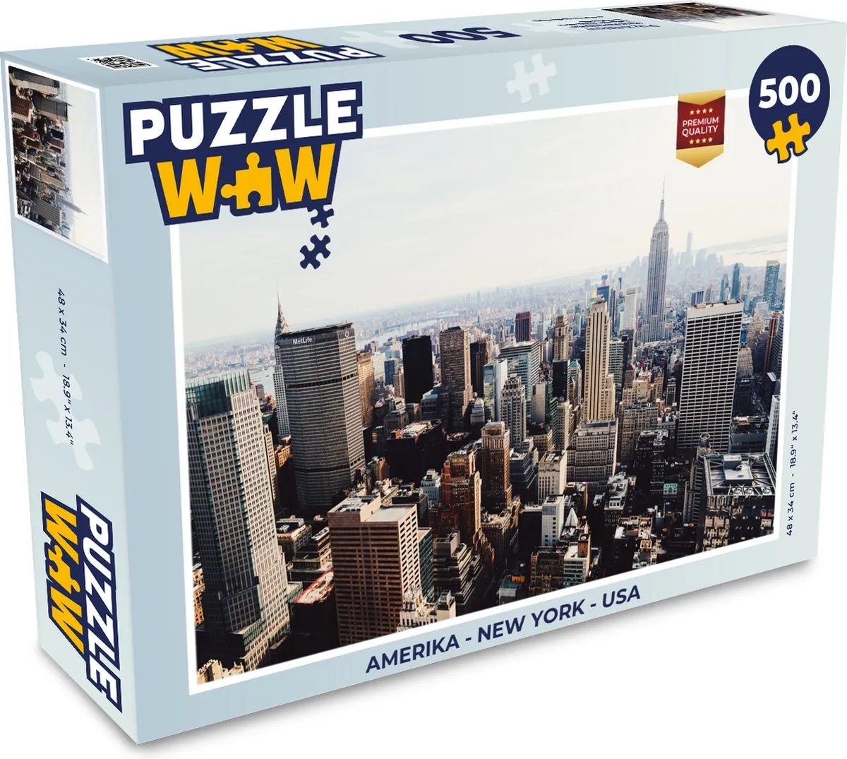 PuzzleWow Amerika Legpuzzel 500 Stuks