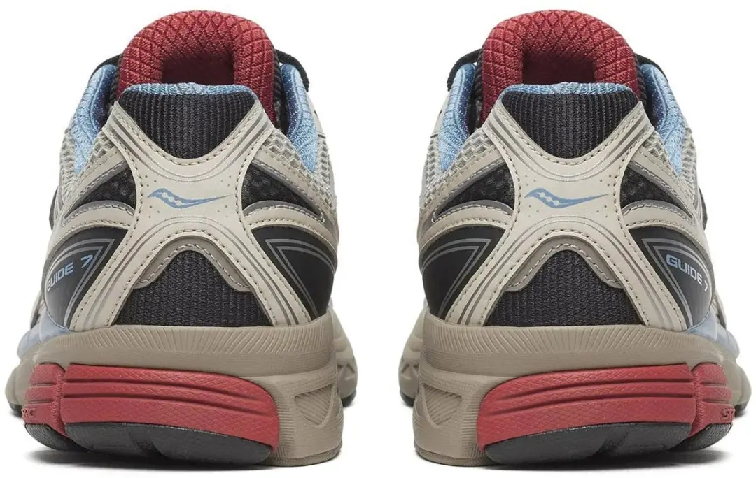 Saucony Guide 7 Sneakers - 46 - Grijs/Zilver/Wit/Blauw - afbeelding 3 van 6