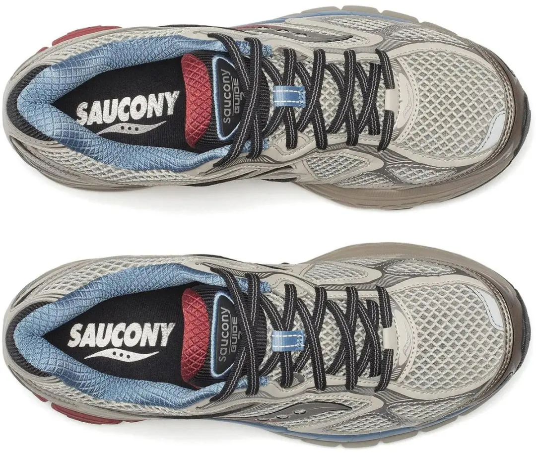 Saucony Guide 7 Sneakers - 46 - Grijs/Zilver/Wit/Blauw - afbeelding 6 van 6