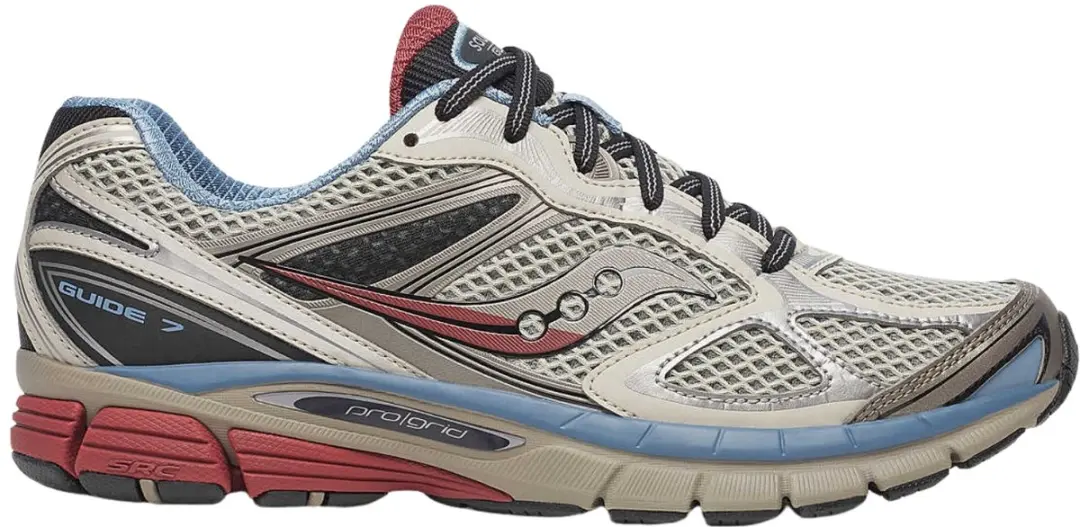 Saucony Guide 7 Sneakers - 46 - Grijs/Zilver/Wit/Blauw - afbeelding 2 van 6
