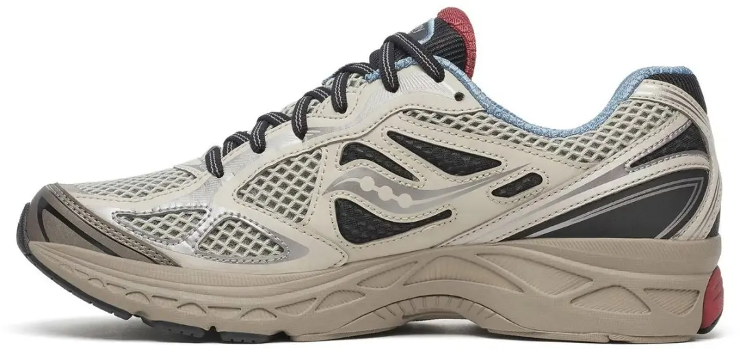 Saucony Guide 7 Sneakers - 46 - Grijs/Zilver/Wit/Blauw - afbeelding 4 van 6