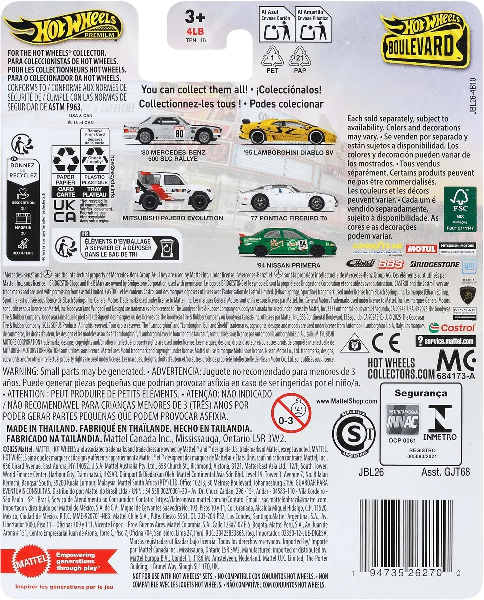 Hot Wheels 1/64 Boulevard JBL26 Mitsubishi Pajero - Wit