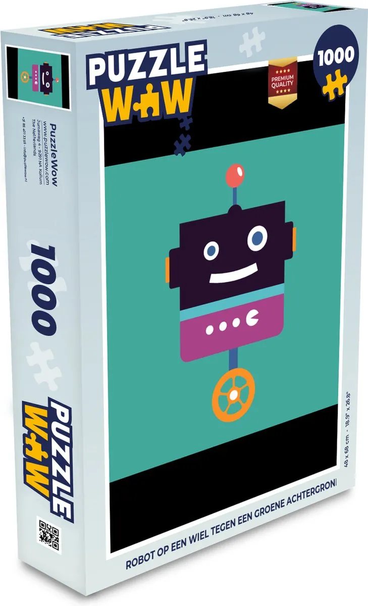 PuzzleWow Robot Wiel Puzzel 1000 Stuks