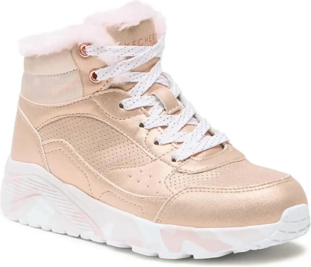 Skechers Kids UNO LITE CAMO DAZZLE Sneaker - Maat 35 - Roze/Goud - afbeelding 2 van 6