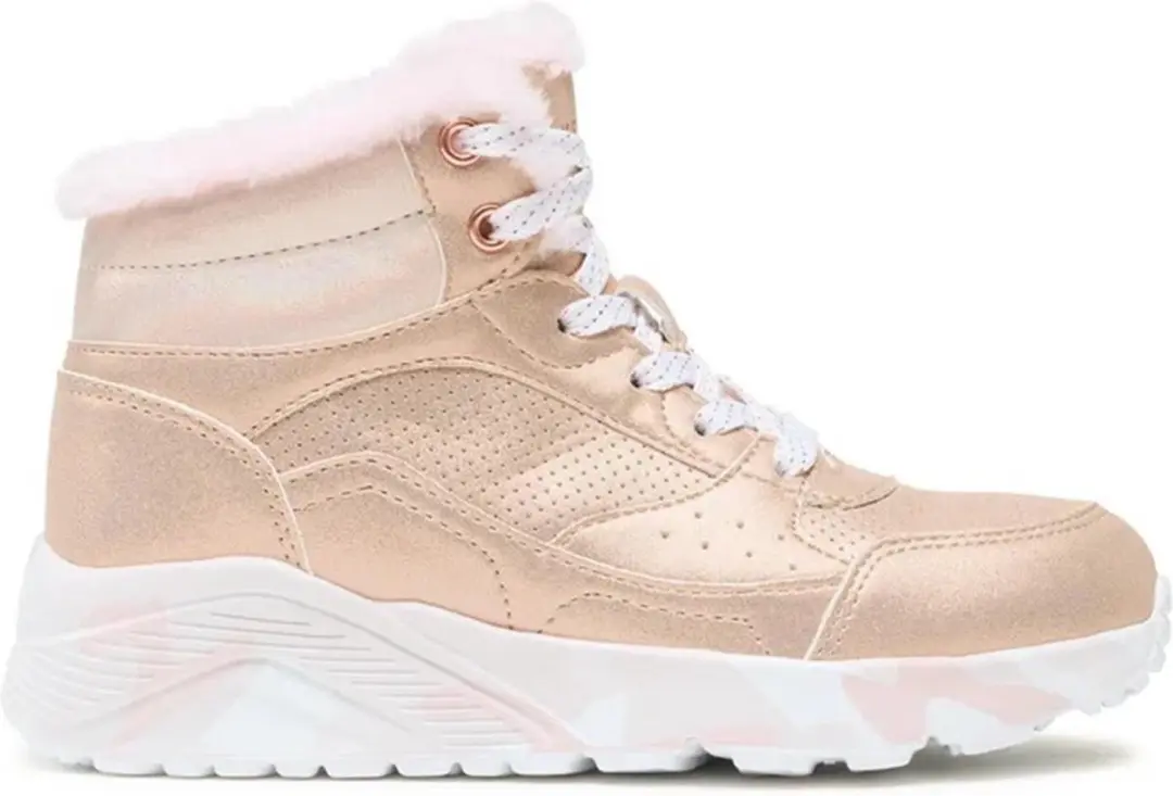 Skechers Kids UNO LITE CAMO DAZZLE Sneaker - Maat 35 - Roze/Goud - afbeelding 4 van 6