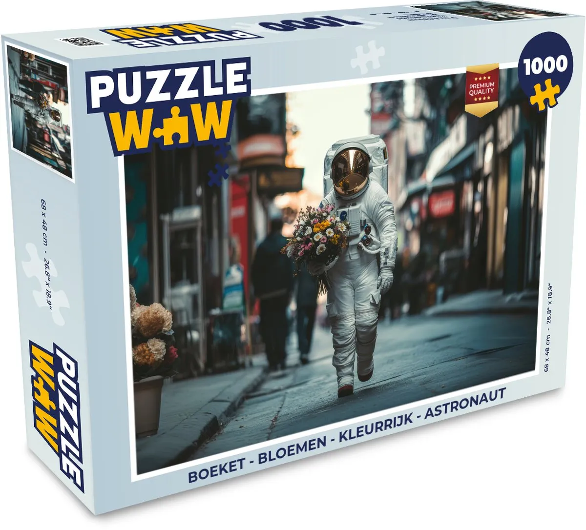 PuzzleWow Astronaut Puzzel 1000 Stuks - Kleurrijk
