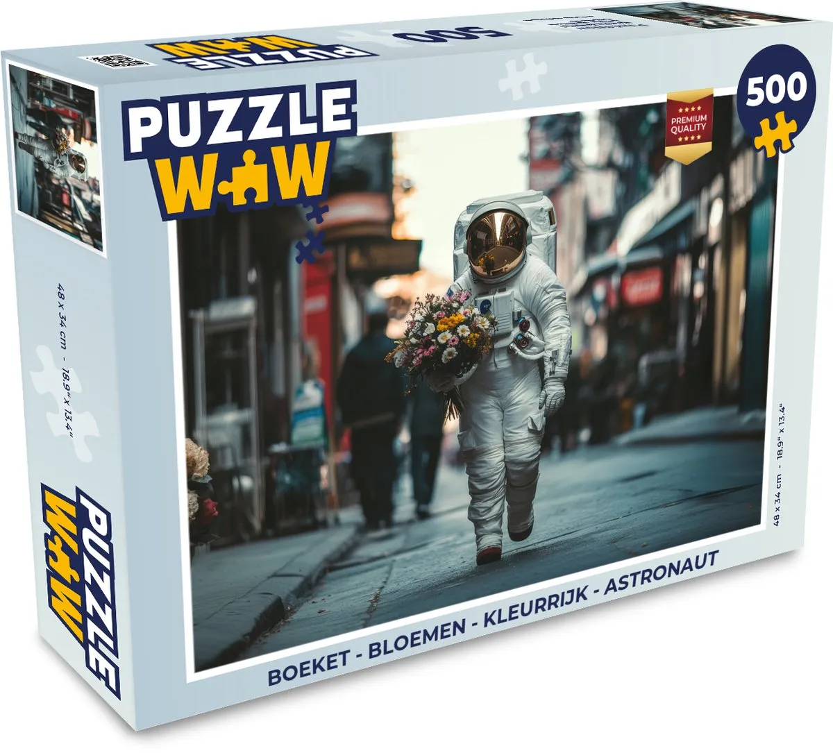 PuzzleWow Astronaut Puzzel 1000 Stuks - Kleurrijk