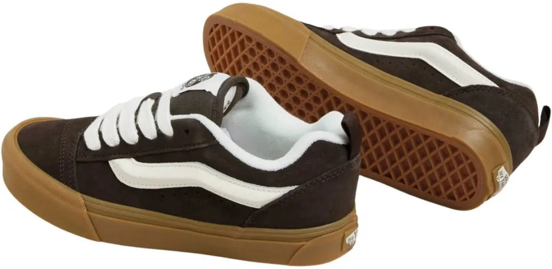 Vans Knu Skool Sneakers 39 - Donkerbruin/Wit - afbeelding 4 van 6