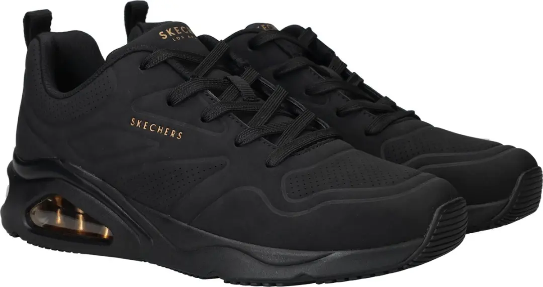 Skechers Tres-Air Uno Dames Sneakers 177390-BBK - Zwart