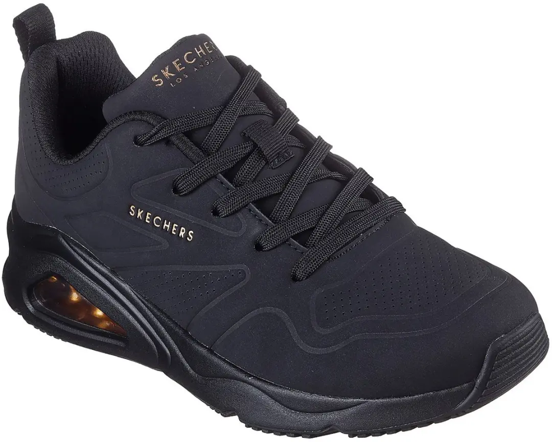 Skechers Tres-Air Uno Dames Sneakers 177390-BBK - Zwart