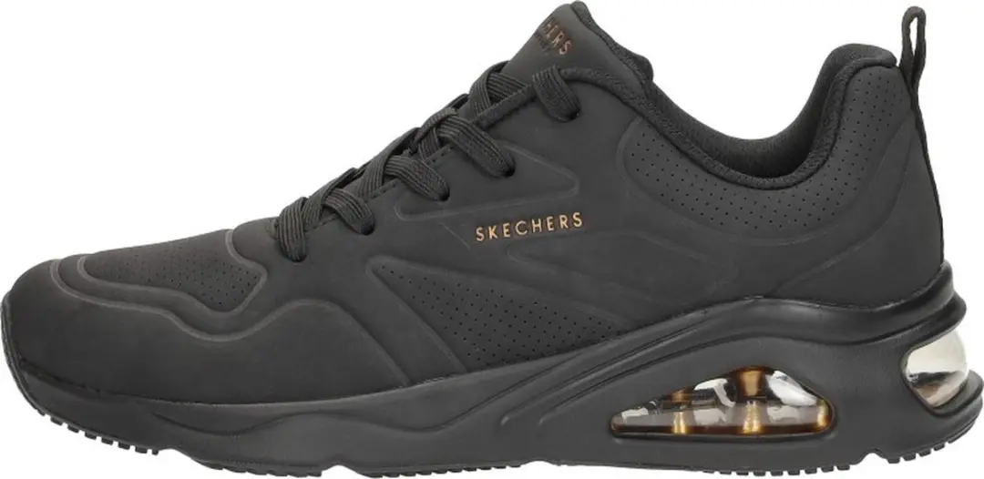 Skechers Tres-Air Uno Dames Sneakers 177390-BBK - Zwart